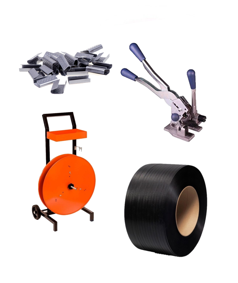 Set banda PP 16 mm + Capse + Aparat legat + Suport banda PP