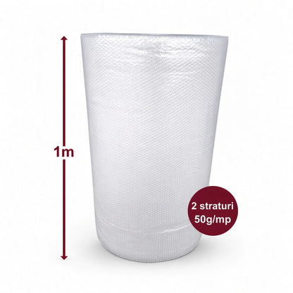 Folie cu bule natur 50 g/mp