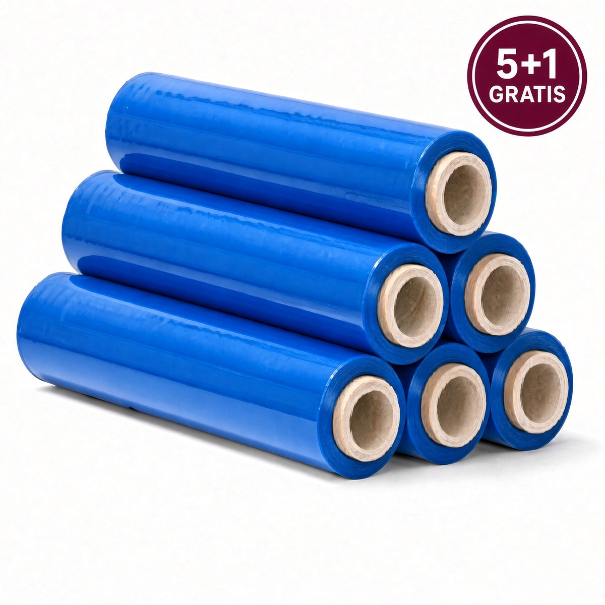 Folie stretch manual albastru 23 my, 1,2 kg