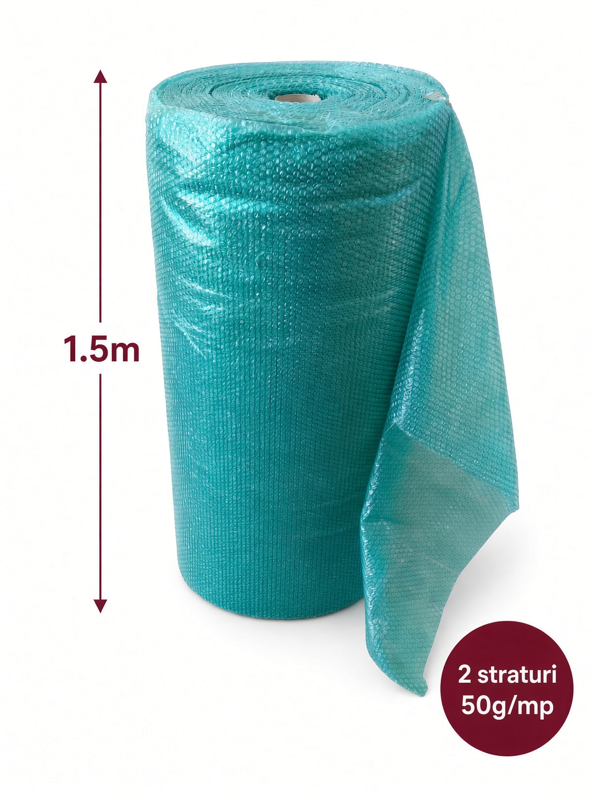 Folie cu bule Ocean Green 1 x 100 m