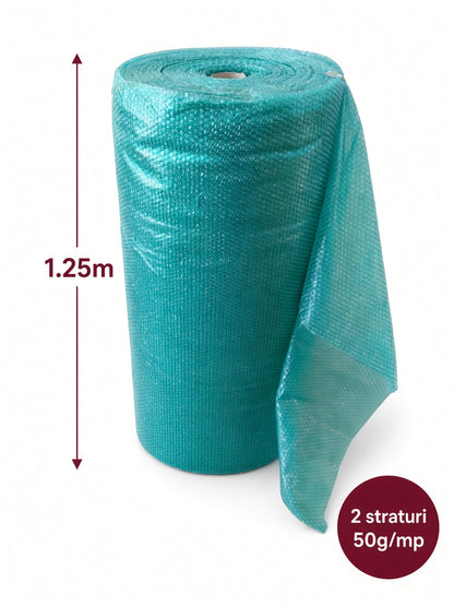 Folie cu bule Ocean Green 1 x 100 m