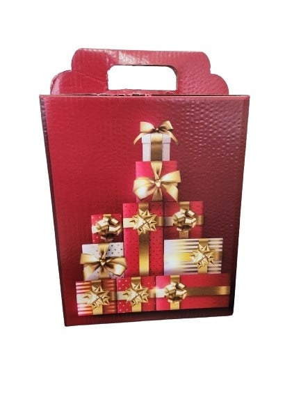 Cutie cadou Craciun, rosu, 280x200x350 mm