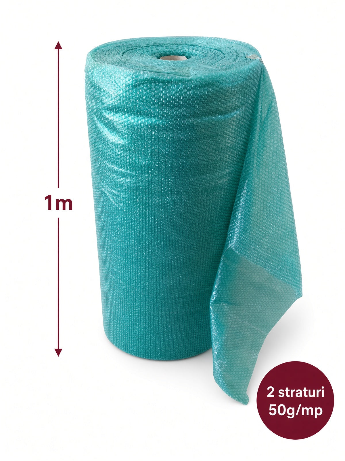 Folie cu bule Ocean Green 1 x 100 m