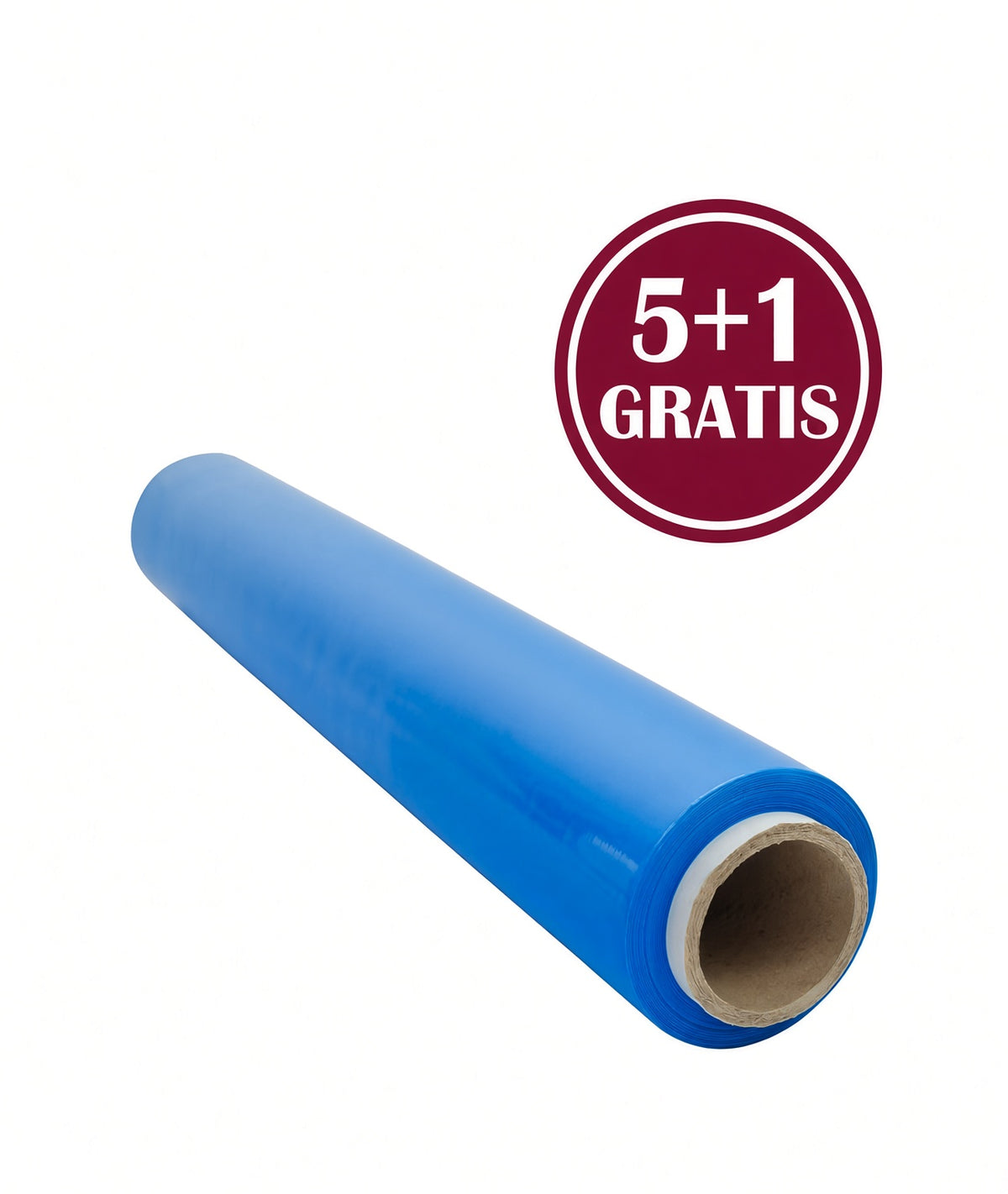 Folie stretch manual albastru 23 my, 1,2 kg