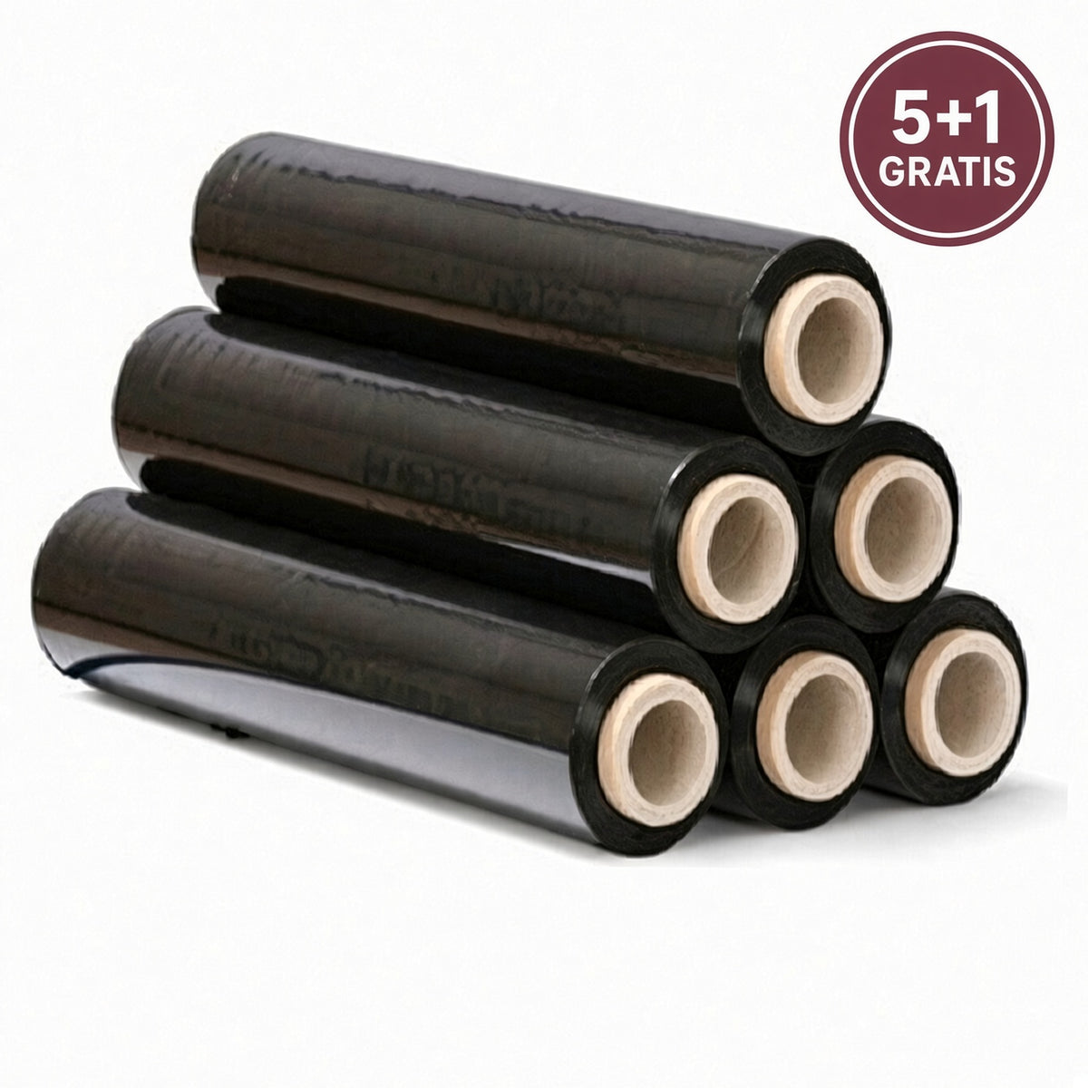 Folie stretch manual negru 23 my, 1,2 kg net