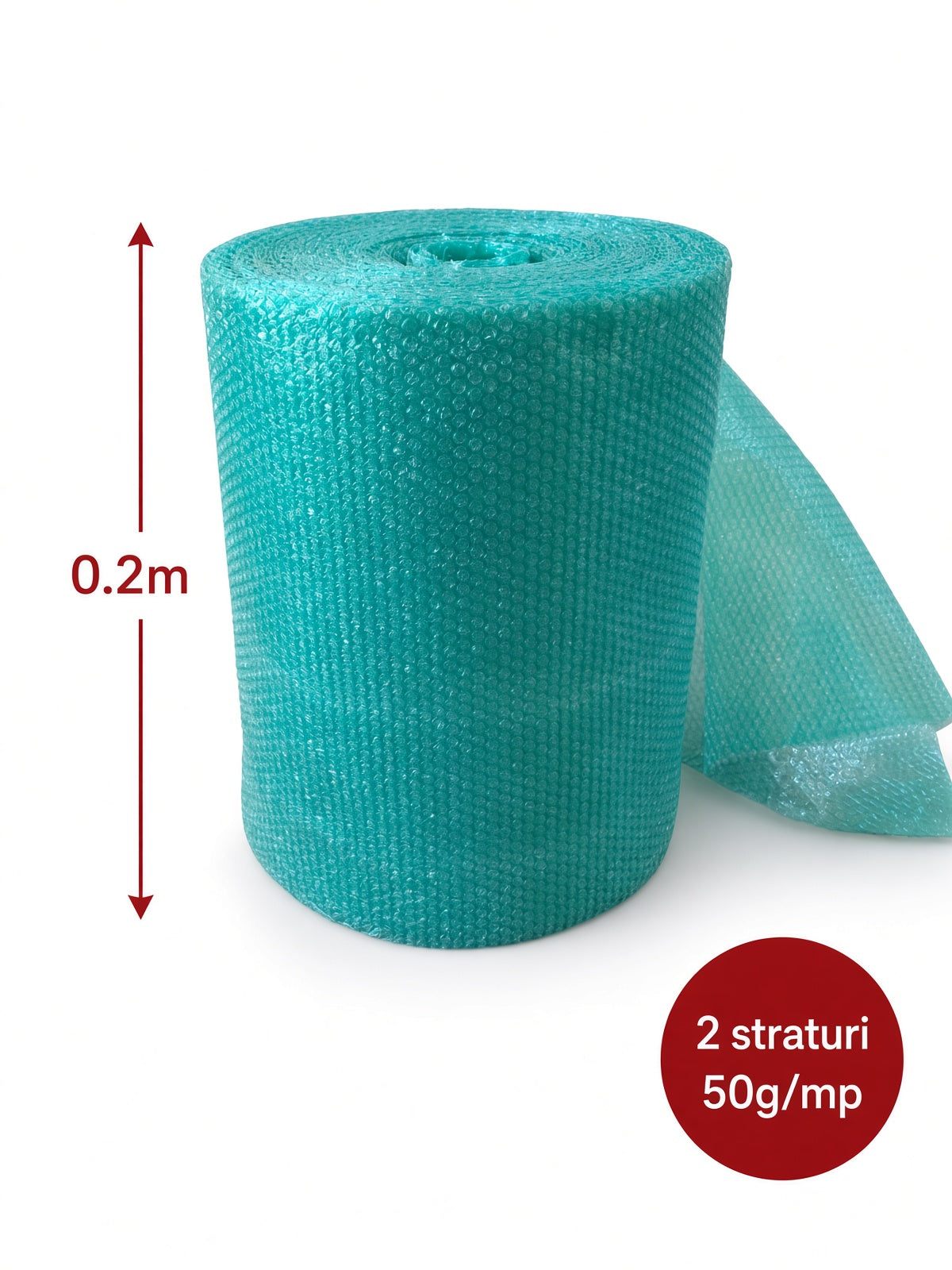 Folie cu bule Ocean Green 0,2 x 100 m